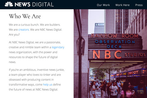 NBC News Digital Careers