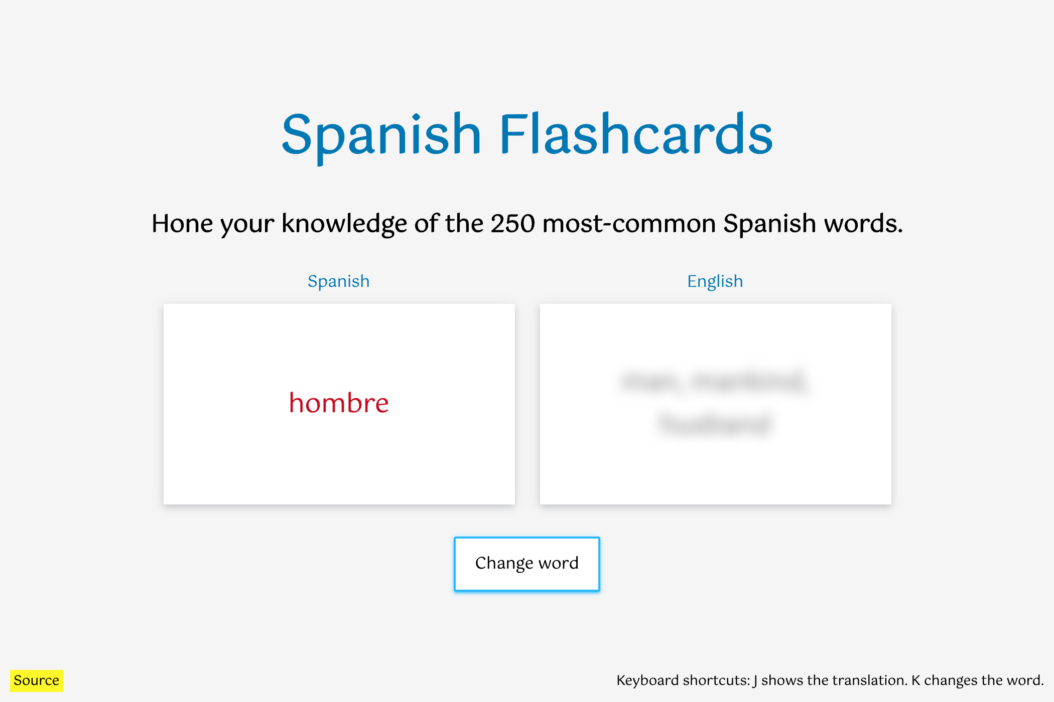 Spanish Flashcards